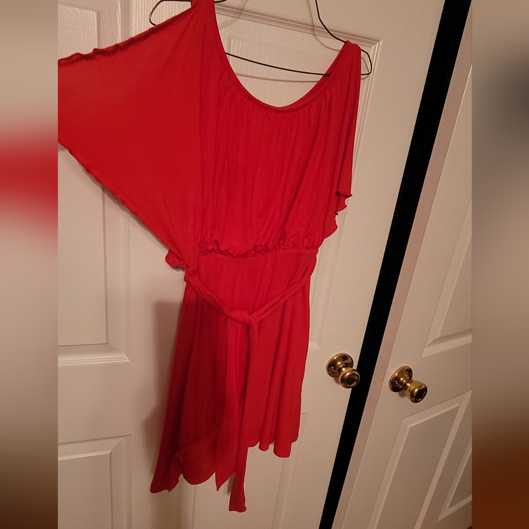 Flowy Red Mini Dress